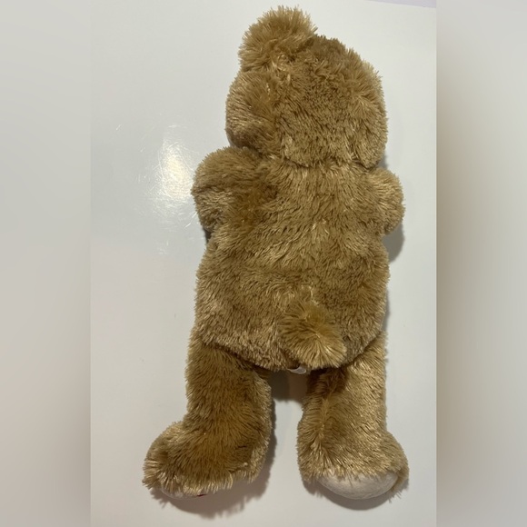 The Petting Zoo Teddy Bear Plush Embroidered Hearts on Foot 1994 - Picture 5 of 10